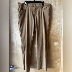 Lululemon ABC classic-fit 5 pocket pant.  Khaki, size 40.